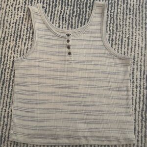 Old Navy Kids Striped Tank Top - White and Blue